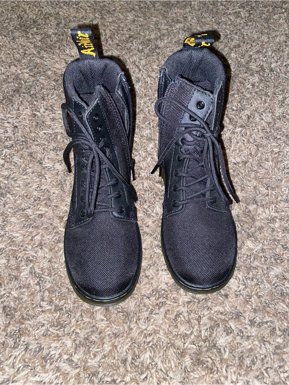 Black Lace-Up Combat Boots - Dr. Marten